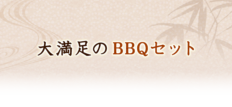 大満足のBBQセット